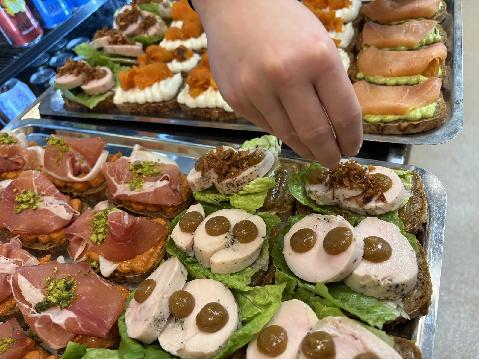 Smørbrødfat klart til servering