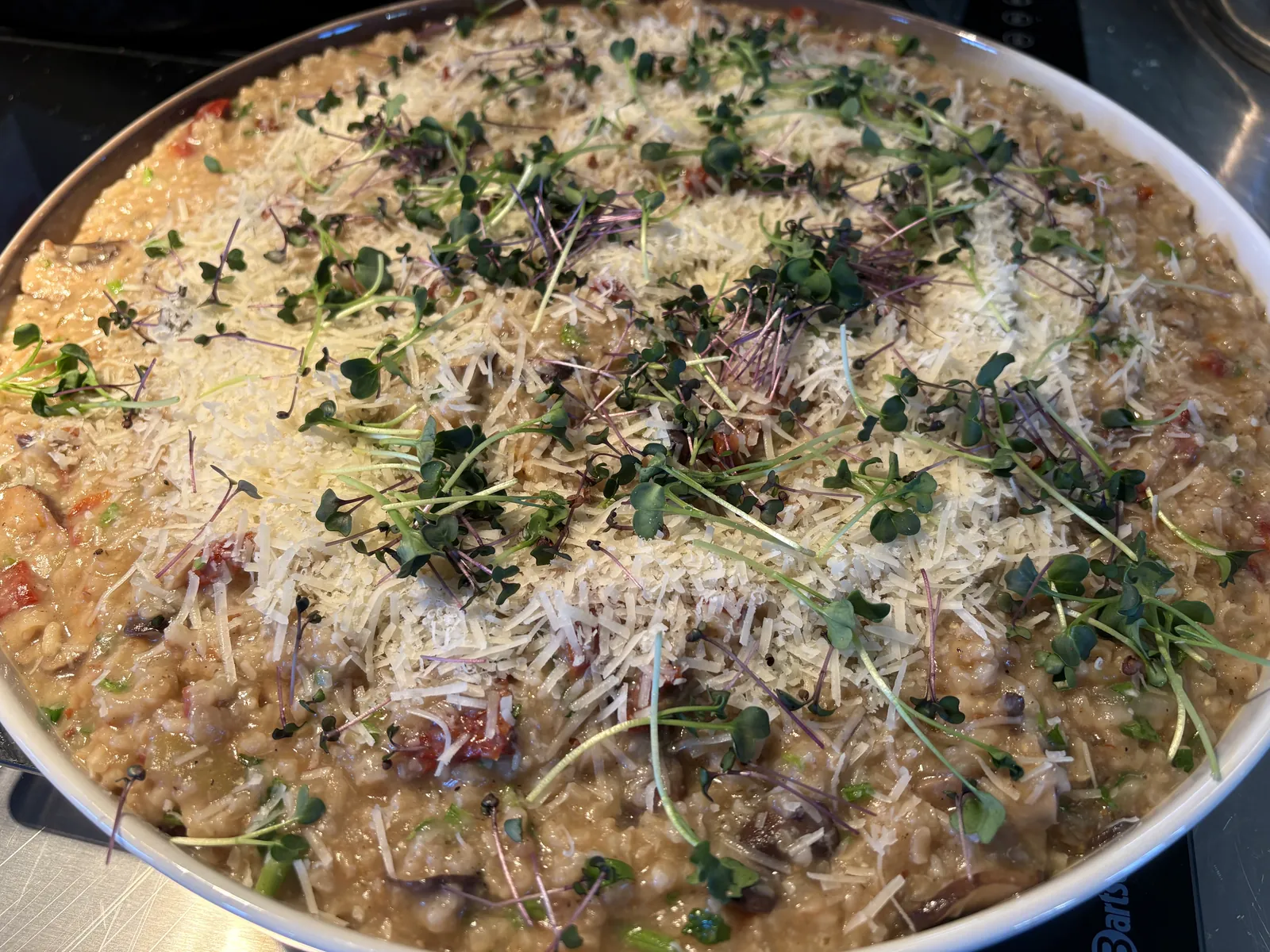 Risotto klar til servering